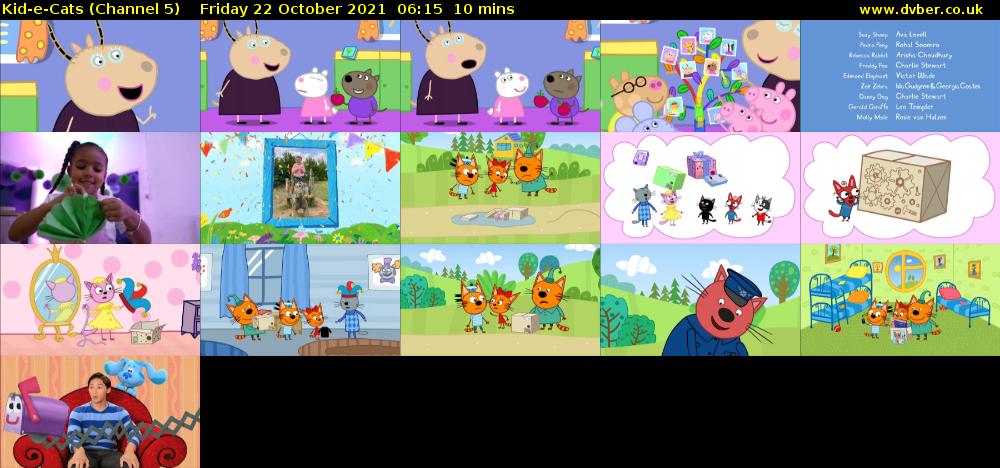 Kid-e-Cats (Channel 5) Friday 22 October 2021 06:15 - 06:25