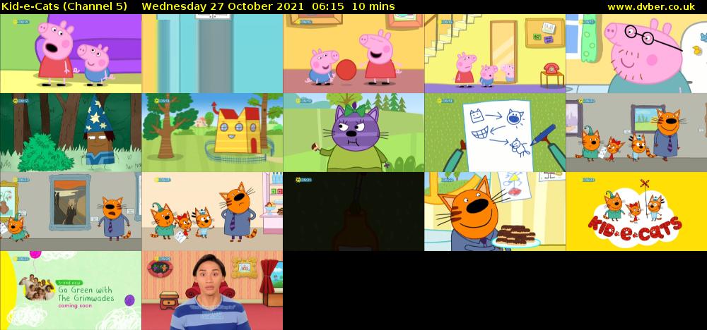 Kid-e-Cats (Channel 5) Wednesday 27 October 2021 06:15 - 06:25