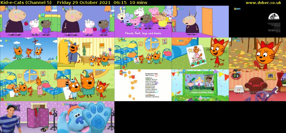 Kid-e-Cats (Channel 5) Friday 29 October 2021 06:15 - 06:25
