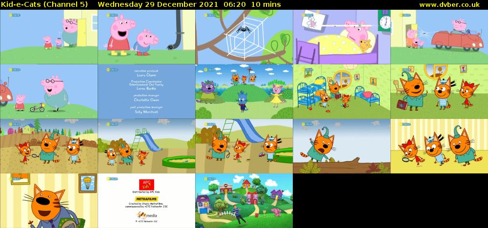 Kid-e-Cats (Channel 5) Wednesday 29 December 2021 06:20 - 06:30
