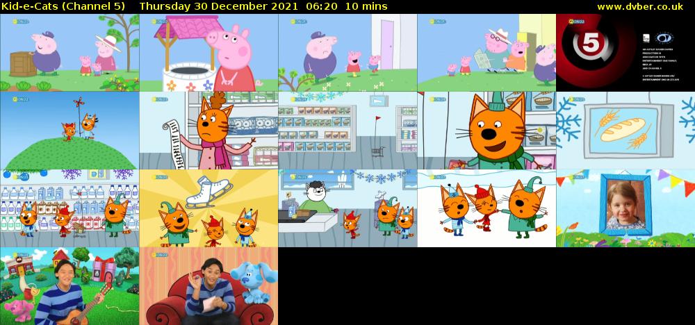 Kid-e-Cats (Channel 5) Thursday 30 December 2021 06:20 - 06:30