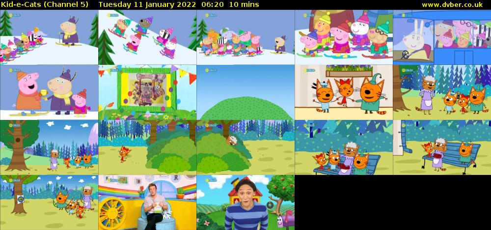 Kid-e-Cats (Channel 5) Tuesday 11 January 2022 06:20 - 06:30
