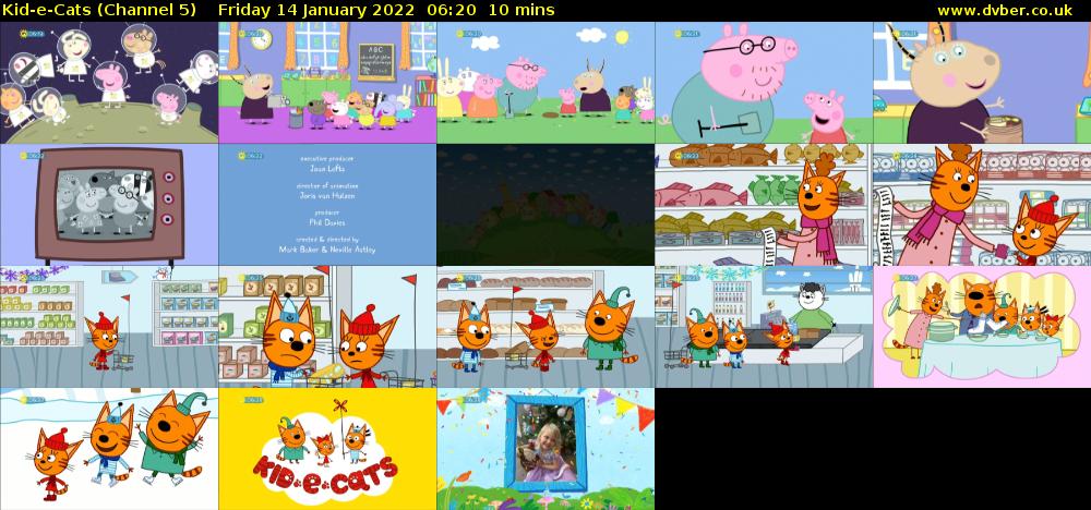 Kid-e-Cats (Channel 5) Friday 14 January 2022 06:20 - 06:30