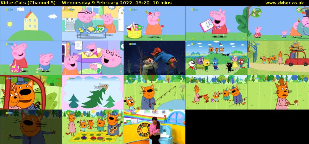 Kid-e-Cats (Channel 5) Wednesday 9 February 2022 06:20 - 06:30