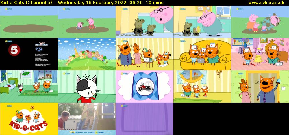 Kid-e-Cats (Channel 5) Wednesday 16 February 2022 06:20 - 06:30