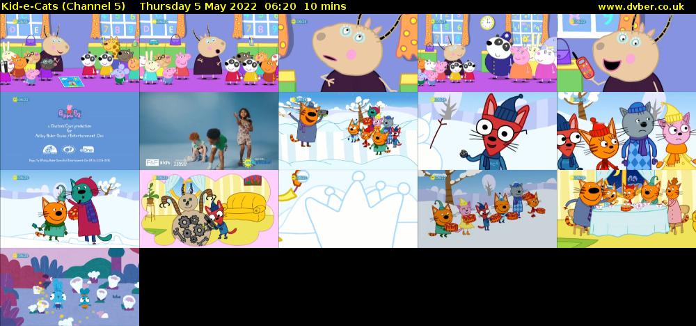 Kid-e-Cats (Channel 5) Thursday 5 May 2022 06:20 - 06:30