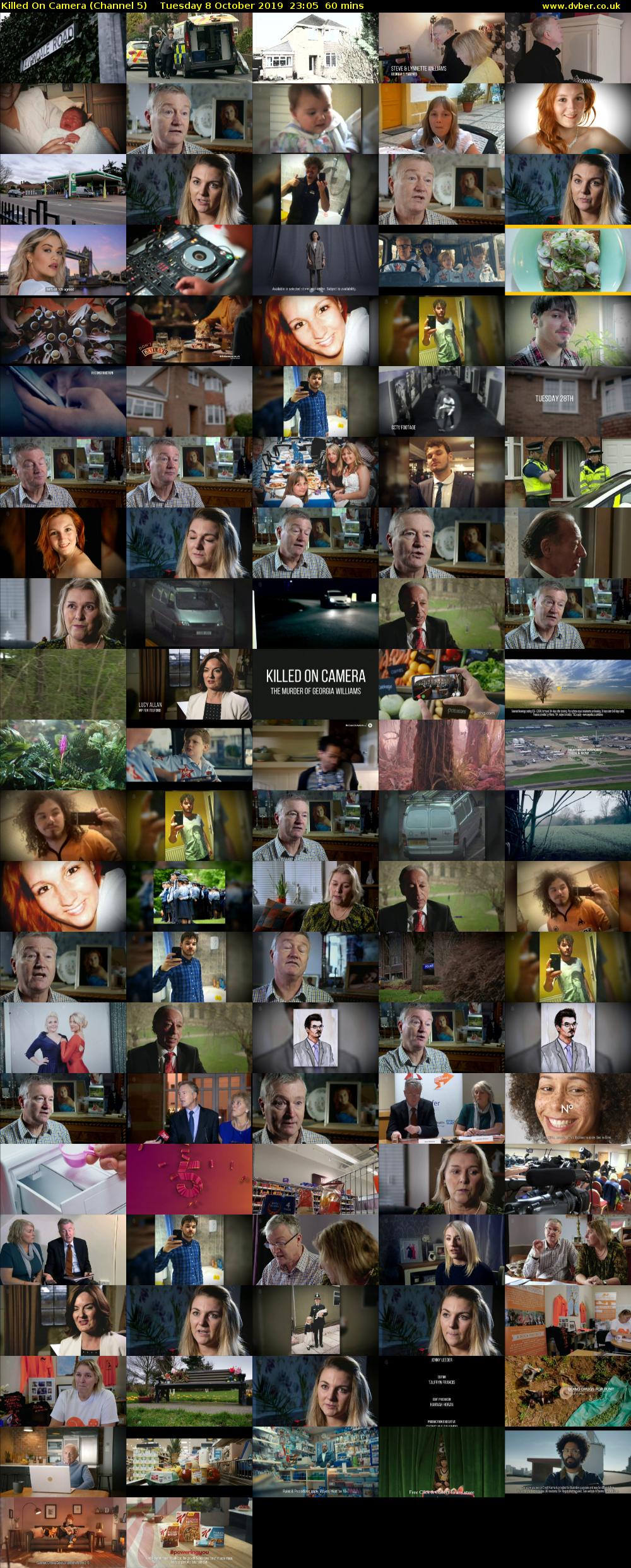 Killed On Camera (Channel 5) Tuesday 8 October 2019 23:05 - 00:05