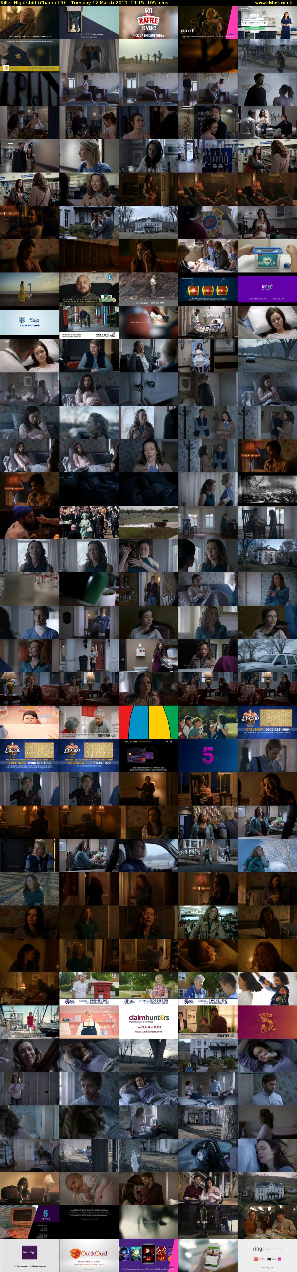 Killer Nightshift (Channel 5) Tuesday 12 March 2019 14:15 - 16:00