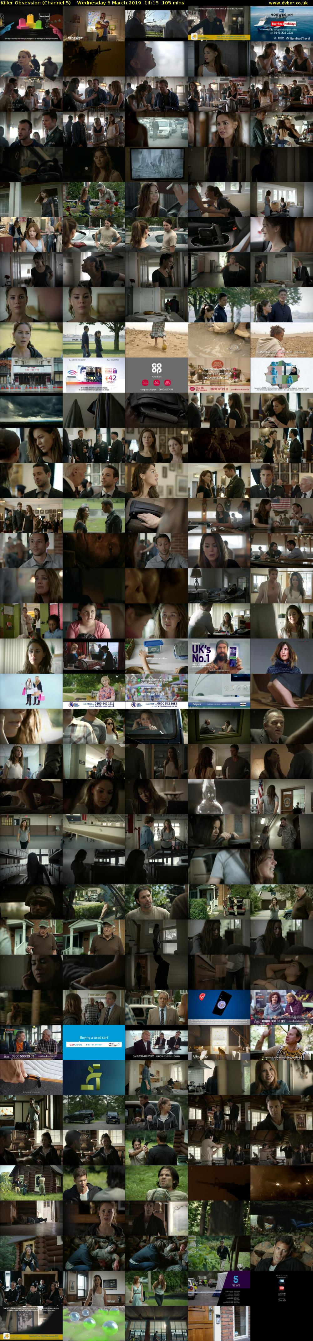 Killer Obsession (Channel 5) Wednesday 6 March 2019 14:15 - 16:00