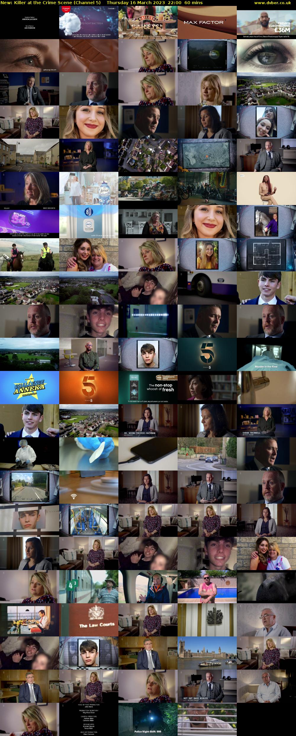 Killer at the Crime Scene (Channel 5) Thursday 16 March 2023 22:00 - 23:00