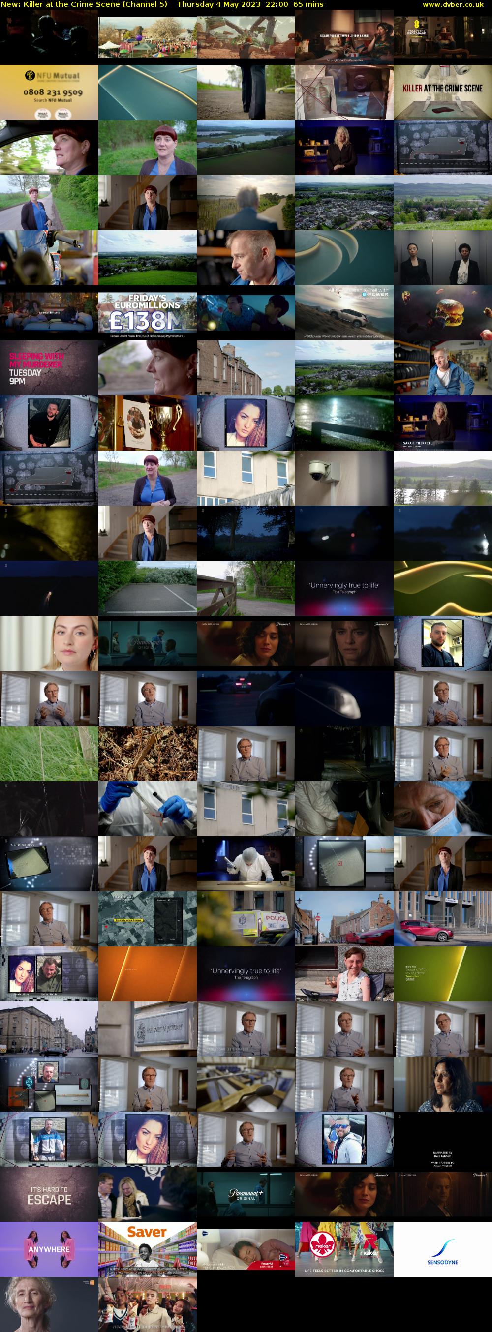 Killer at the Crime Scene (Channel 5) Thursday 4 May 2023 22:00 - 23:05