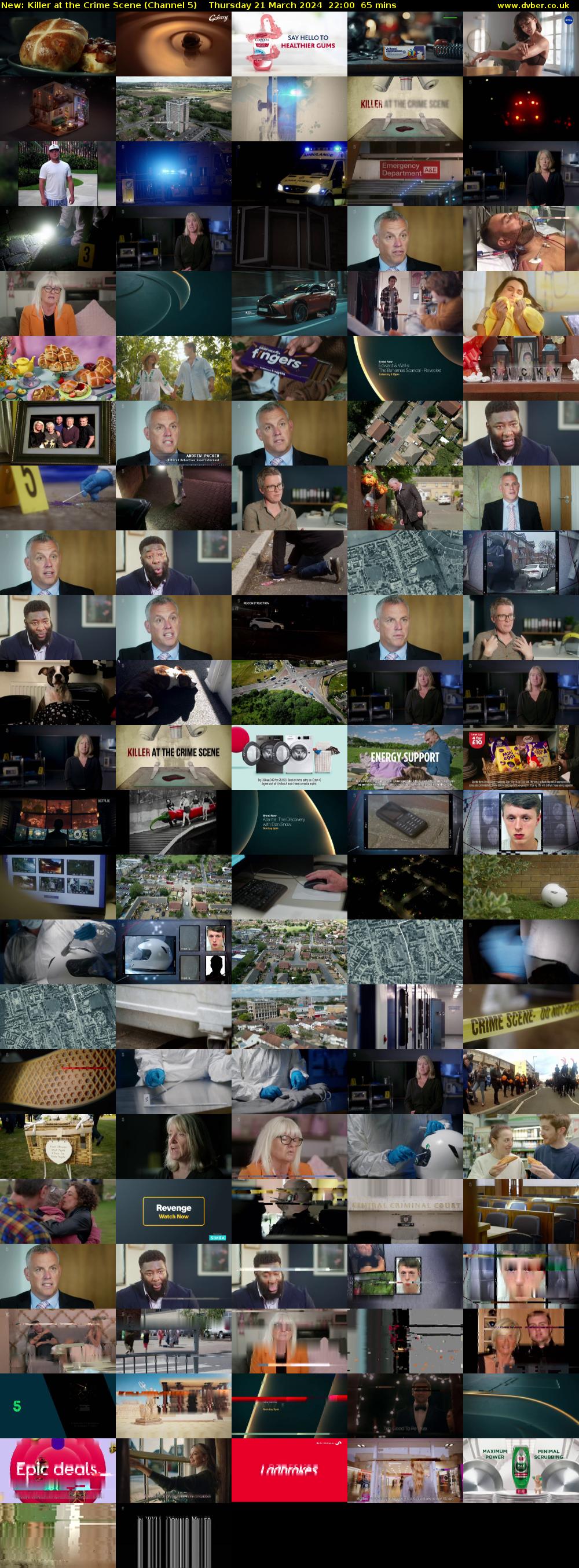 Killer at the Crime Scene (Channel 5) Thursday 21 March 2024 22:00 - 23:05