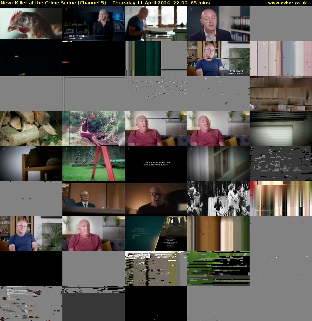 Killer at the Crime Scene (Channel 5) Thursday 11 April 2024 22:00 - 23:05