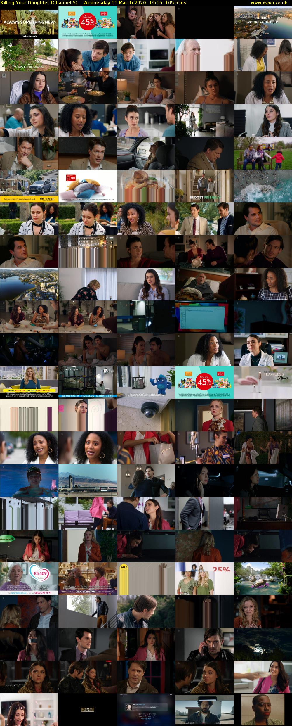Killing Your Daughter (Channel 5) Wednesday 11 March 2020 14:15 - 16:00