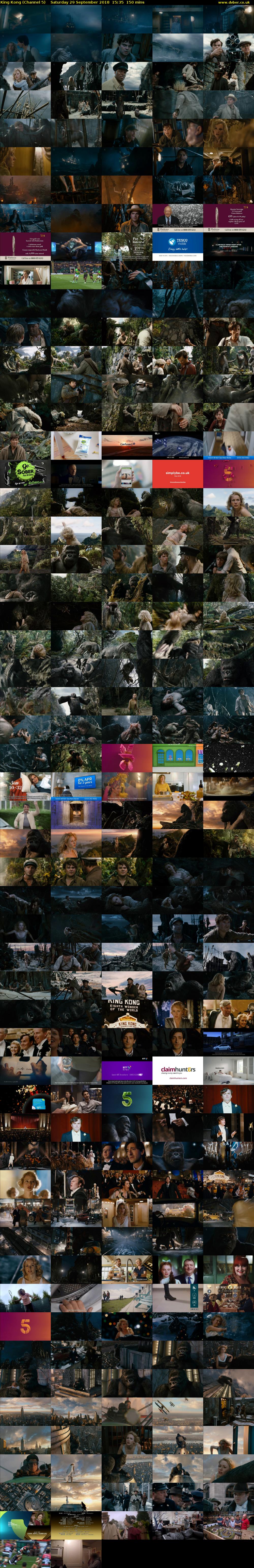 King Kong (Channel 5) Saturday 29 September 2018 15:35 - 18:05