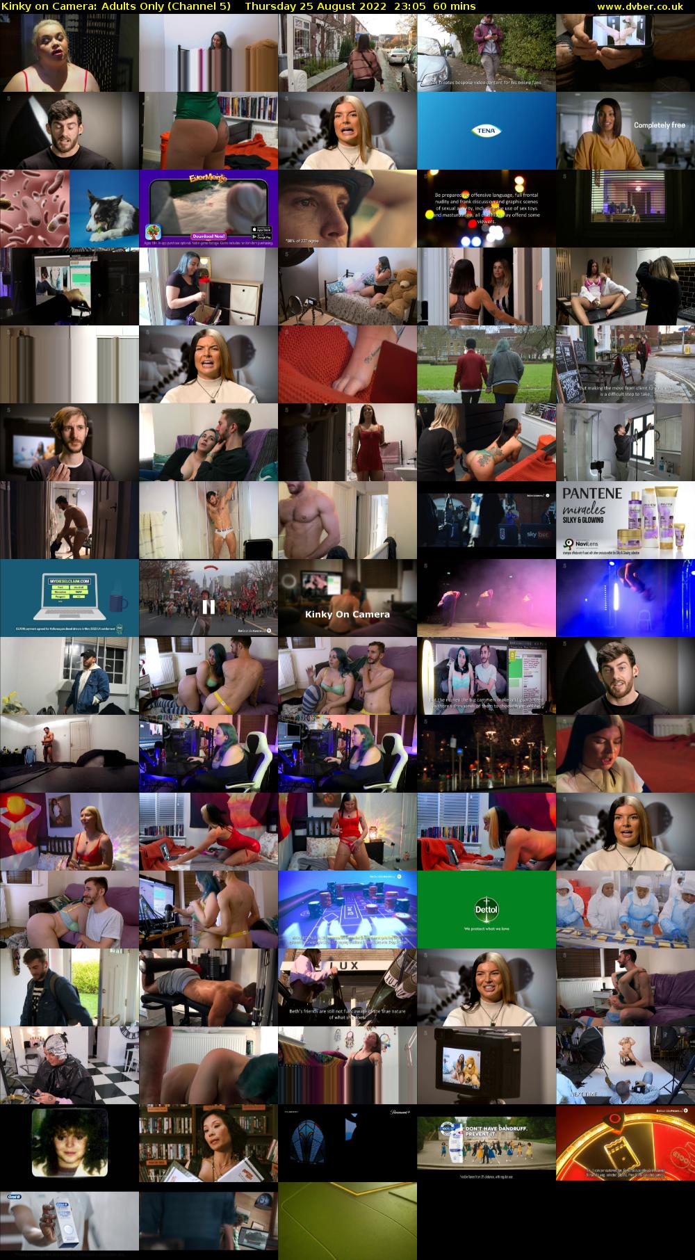 Kinky on Camera: Adults Only (Channel 5) Thursday 25 August 2022 23:05 - 00:05
