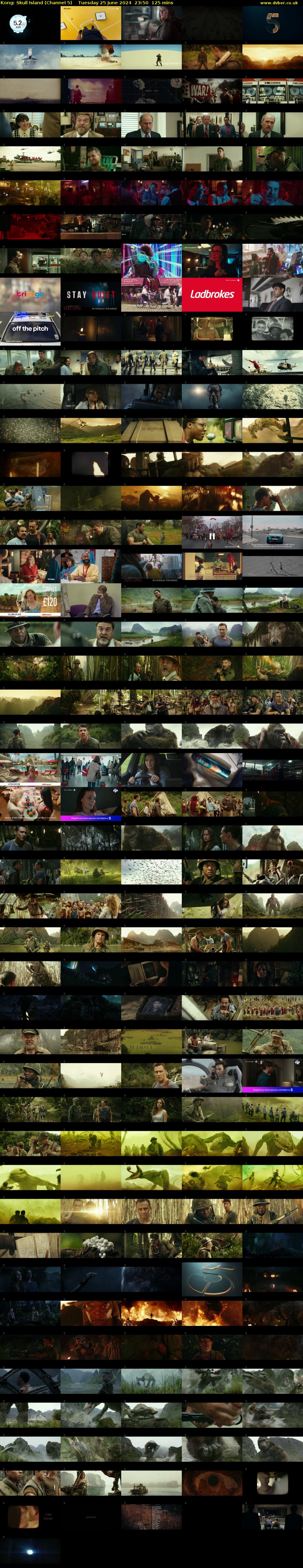 Kong: Skull Island (Channel 5) Tuesday 25 June 2024 23:50 - 01:55