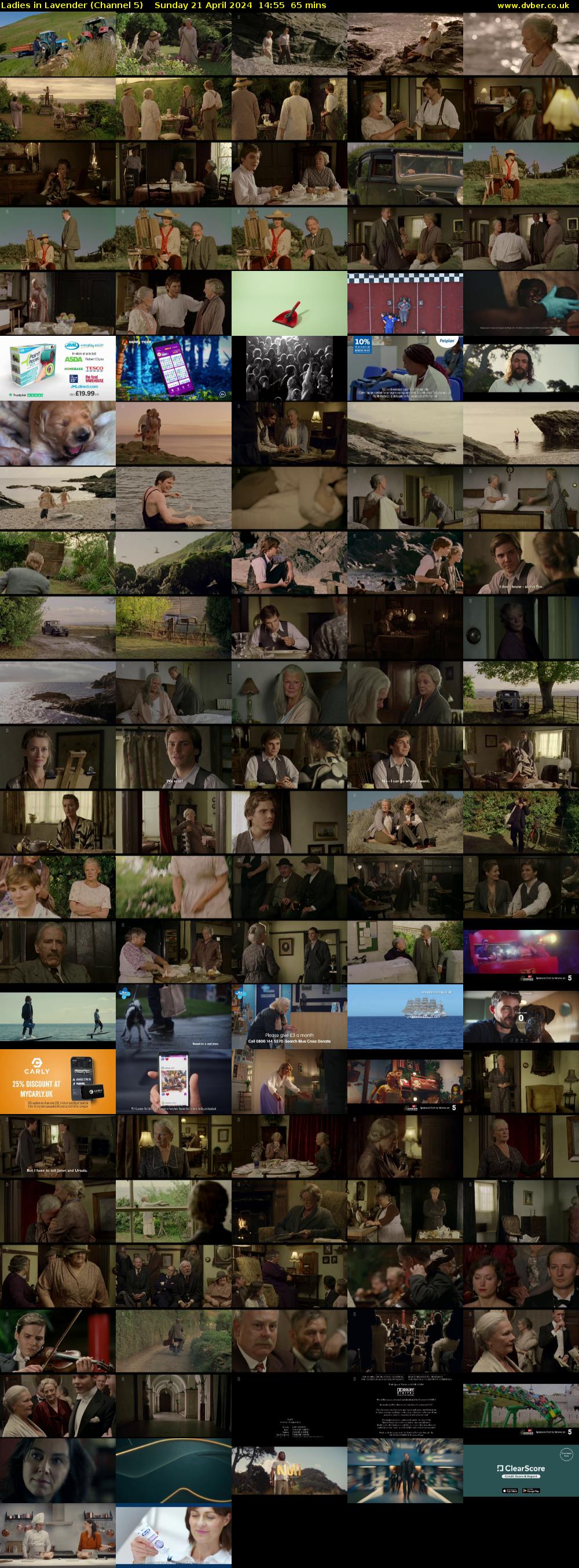 Ladies in Lavender (Channel 5) Sunday 21 April 2024 14:55 - 16:00