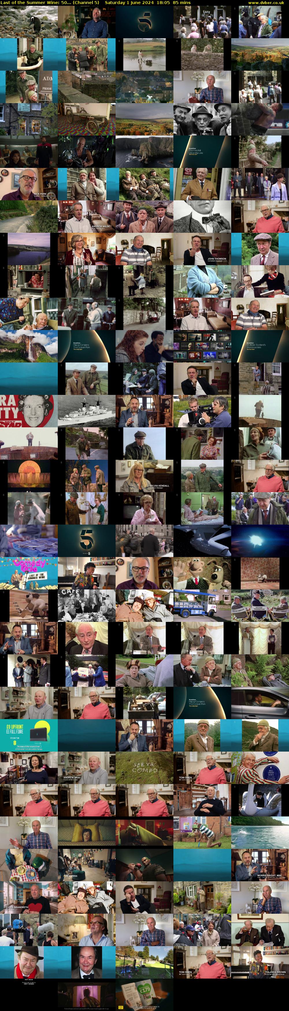 Last of the Summer Wine: 50... (Channel 5) Saturday 1 June 2024 18:05 - 19:30
