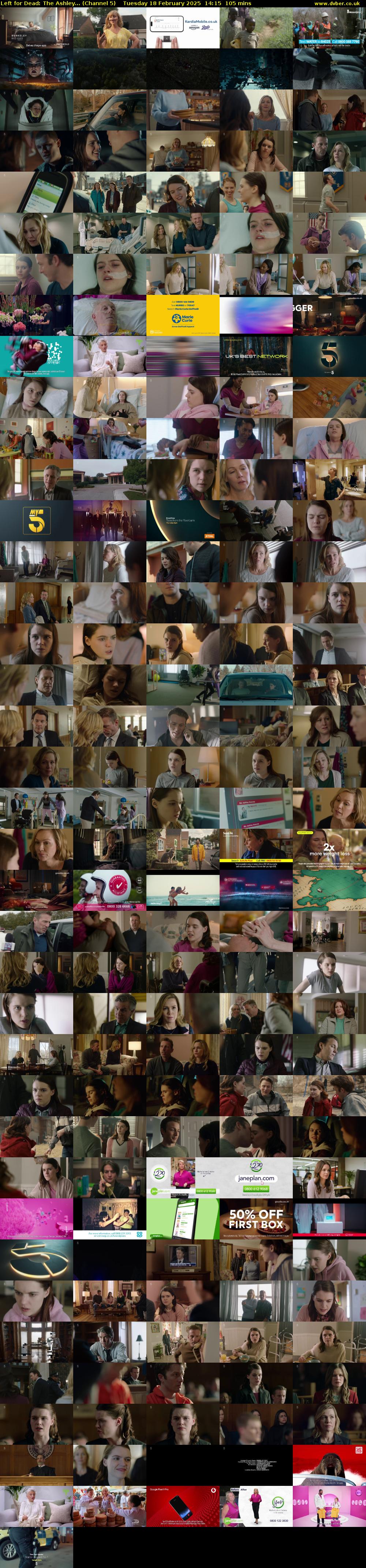Left for Dead: The Ashley... (Channel 5) Tuesday 18 February 2025 14:15 - 16:00
