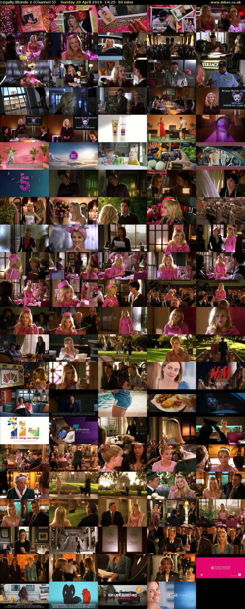 Legally Blonde 2 (Channel 5) Sunday 28 April 2019 14:25 - 15:25