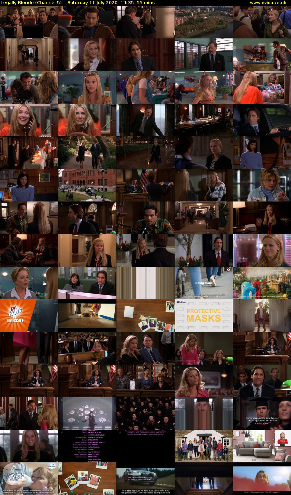 Legally Blonde (Channel 5) Saturday 11 July 2020 14:35 - 15:30