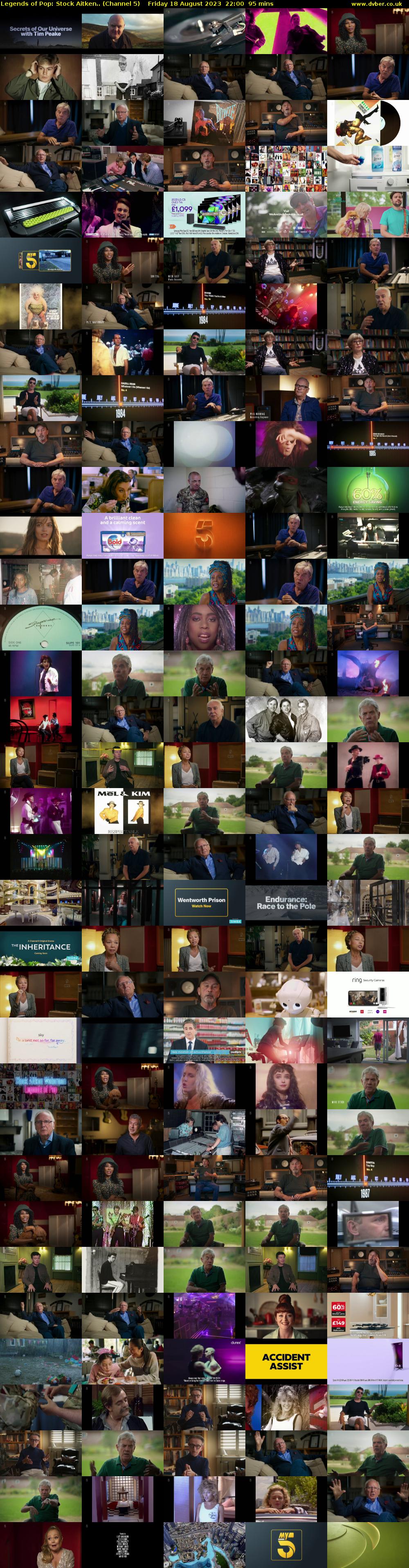 Legends of Pop: Stock Aitken.. (Channel 5) Friday 18 August 2023 22:00 - 23:35