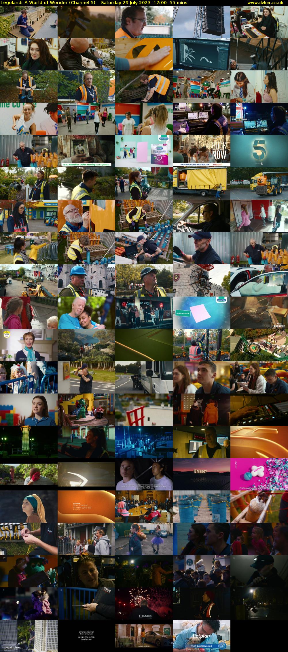 Legoland: A World of Wonder (Channel 5) Saturday 29 July 2023 17:00 - 17:55