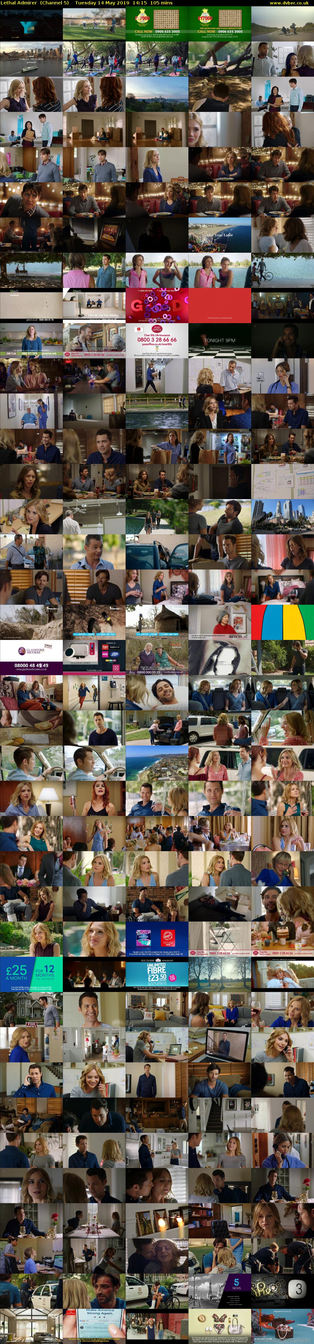 Lethal Admirer  (Channel 5) Tuesday 14 May 2019 14:15 - 16:00