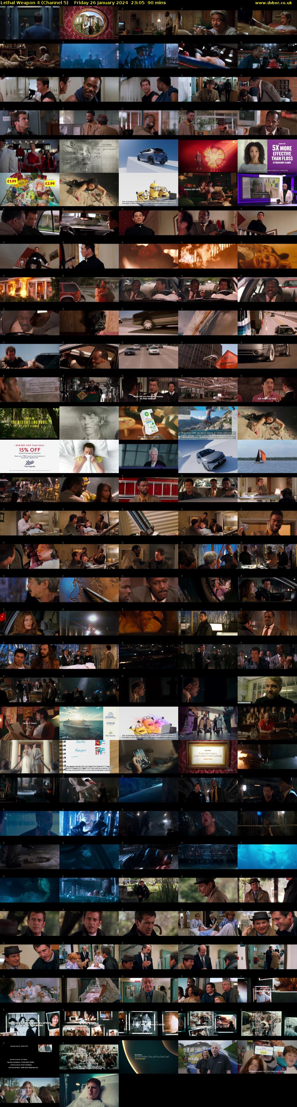 Lethal Weapon 4 (Channel 5) Friday 26 January 2024 23:05 - 00:35