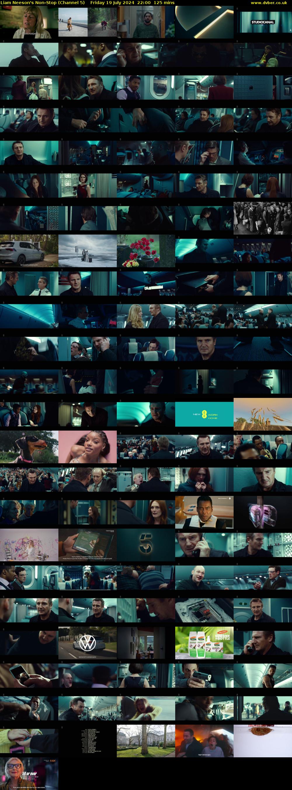 Liam Neeson's Non-Stop (Channel 5) Friday 19 July 2024 22:00 - 00:05