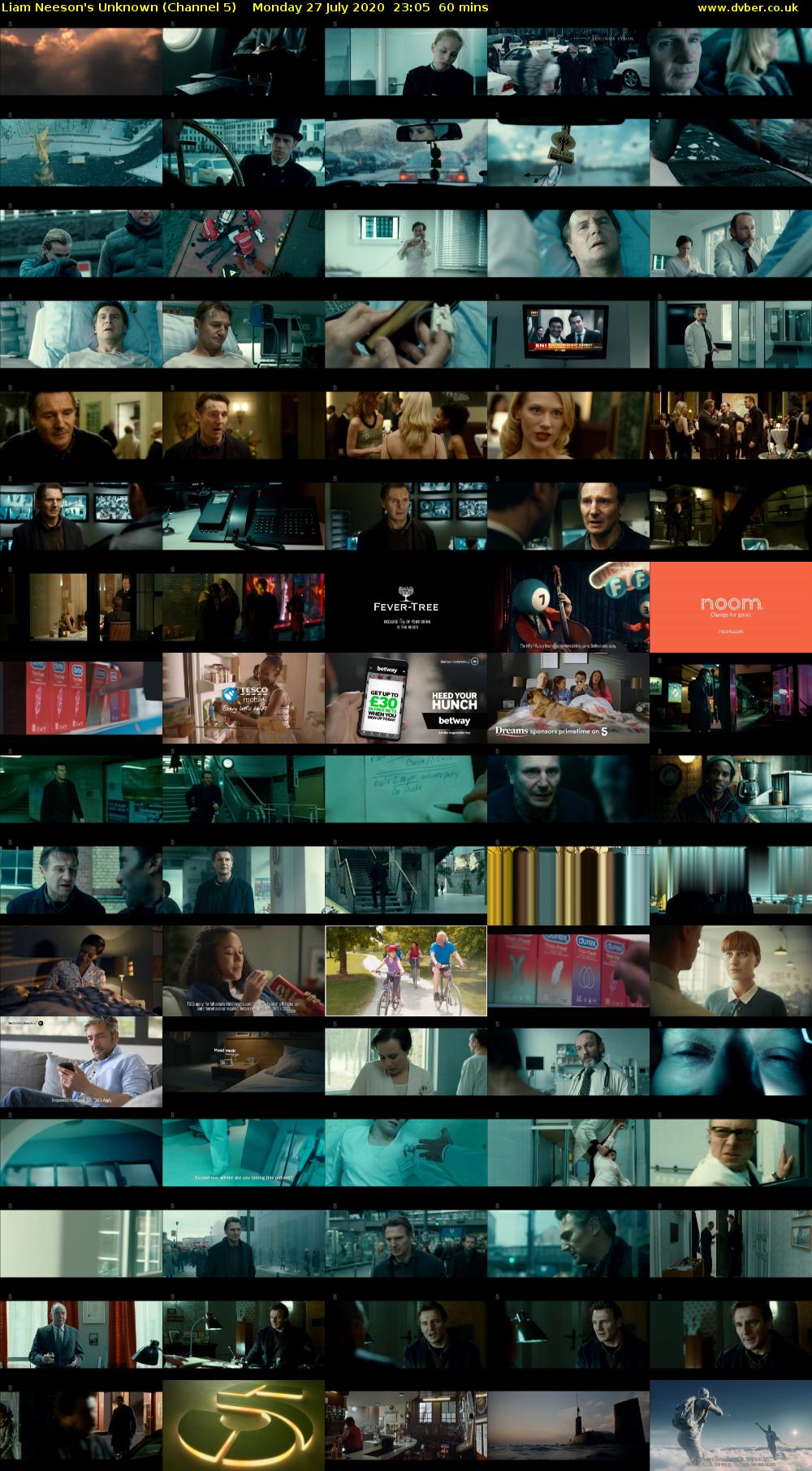 Liam Neeson's Unknown (Channel 5) Monday 27 July 2020 23:05 - 00:05