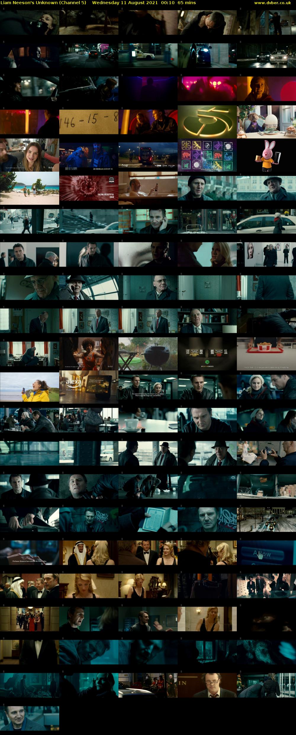 Liam Neeson's Unknown (Channel 5) Wednesday 11 August 2021 00:10 - 01:15