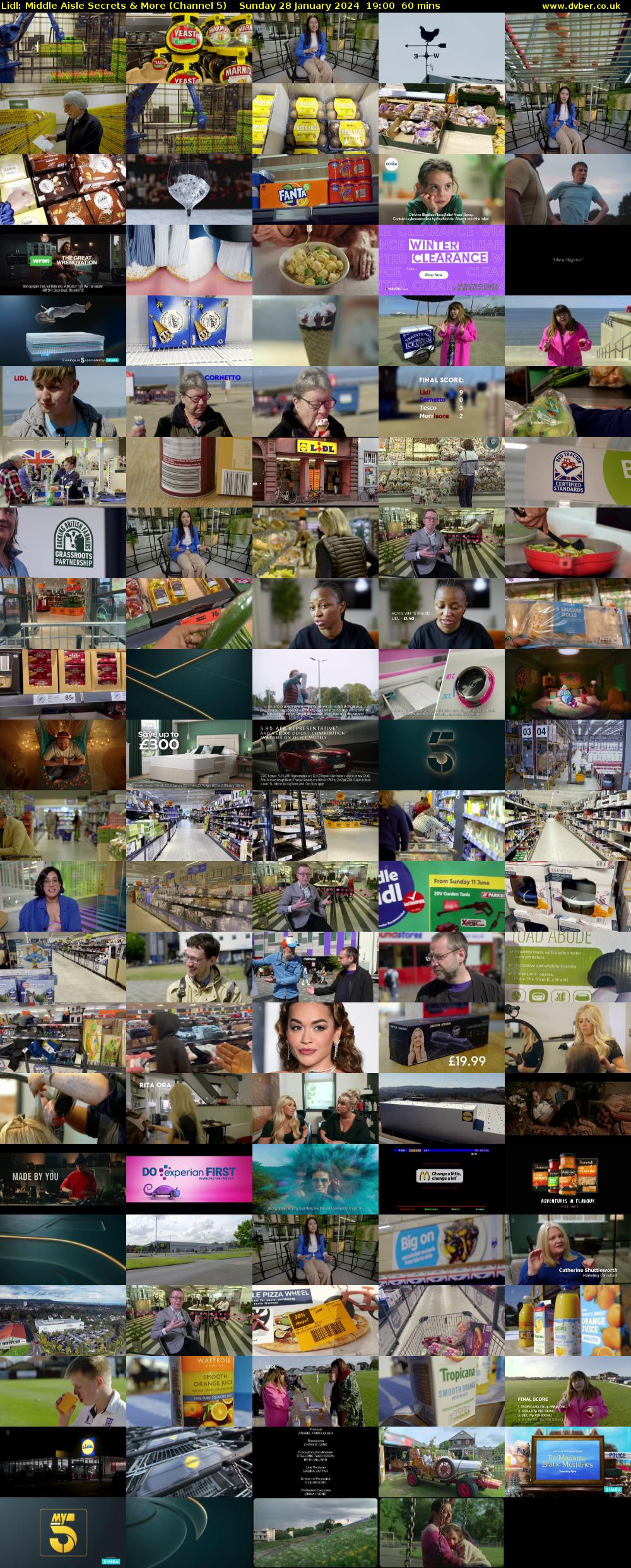 Lidl: Middle Aisle Secrets & More (Channel 5) Sunday 28 January 2024 19:00 - 20:00