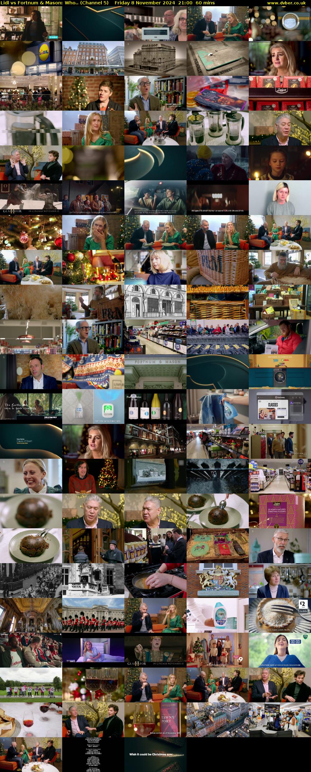 Lidl vs Fortnum & Mason: Who.. (Channel 5) Friday 8 November 2024 21:00 - 22:00