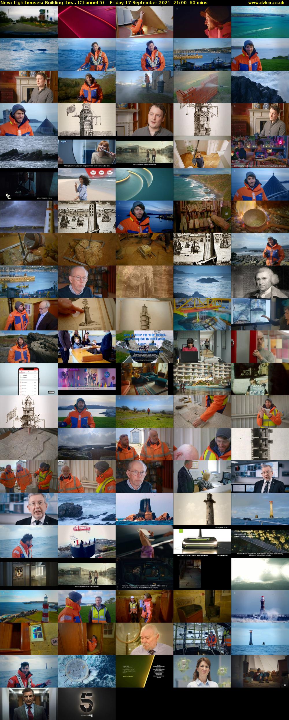 Lighthouses: Building the... (Channel 5) Friday 17 September 2021 21:00 - 22:00