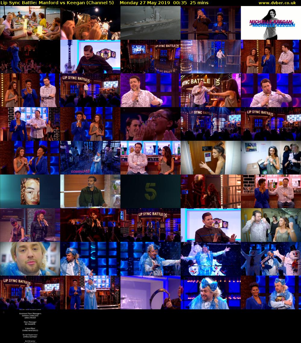 Lip Sync Battle: Manford vs Keegan (Channel 5) Monday 27 May 2019 00:35 - 01:00