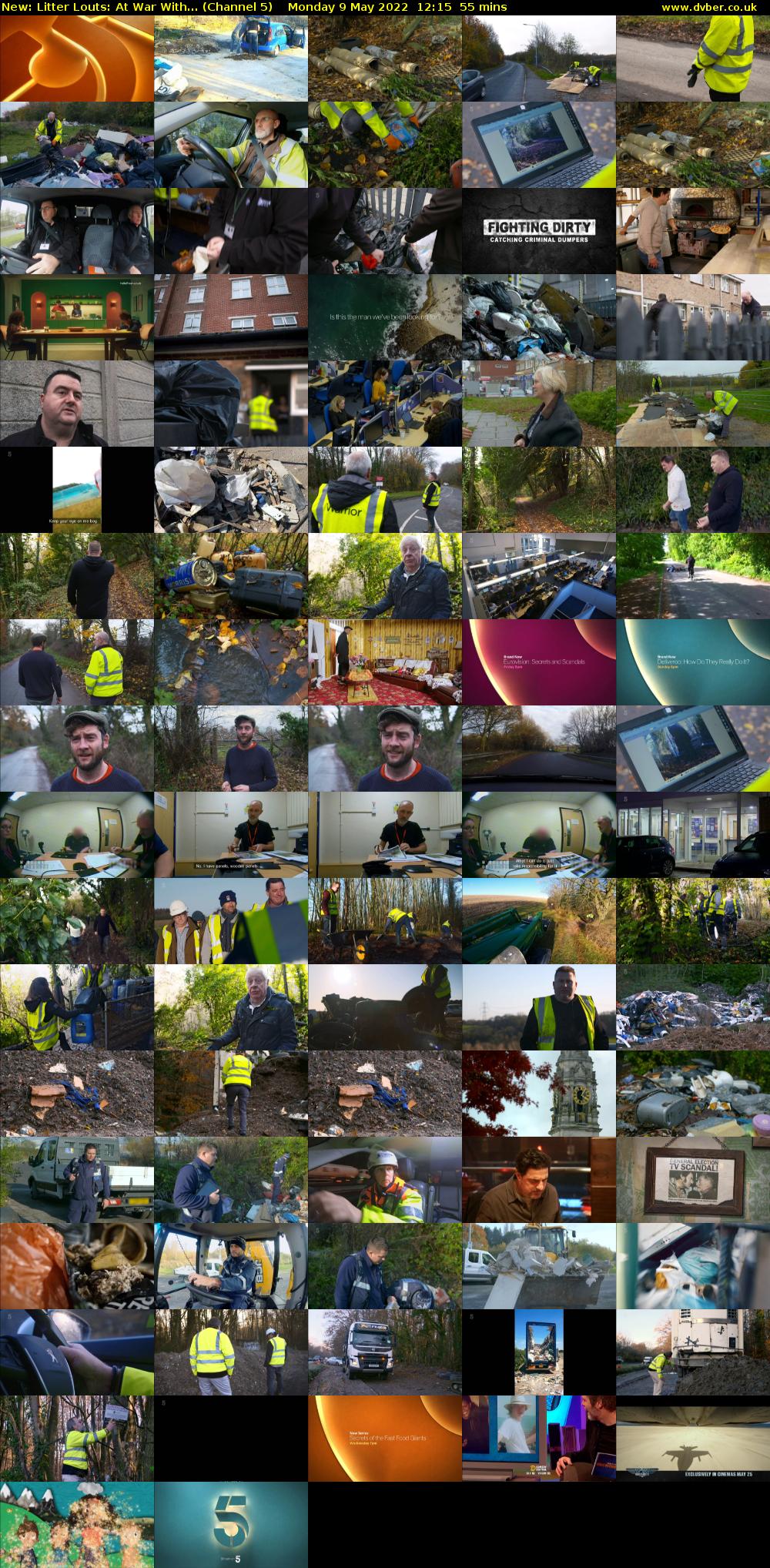 Litter Louts: At War With... (Channel 5) Monday 9 May 2022 12:15 - 13:10