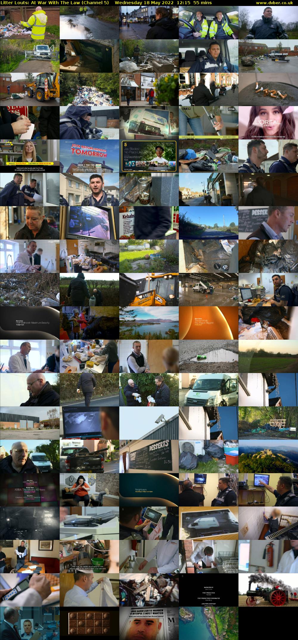 Litter Louts: At War With The Law (Channel 5) Wednesday 18 May 2022 12:15 - 13:10