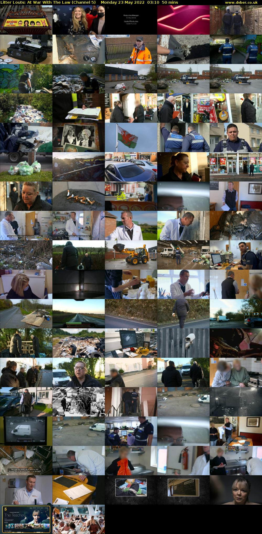 Litter Louts: At War With The Law (Channel 5) Monday 23 May 2022 03:10 - 04:00