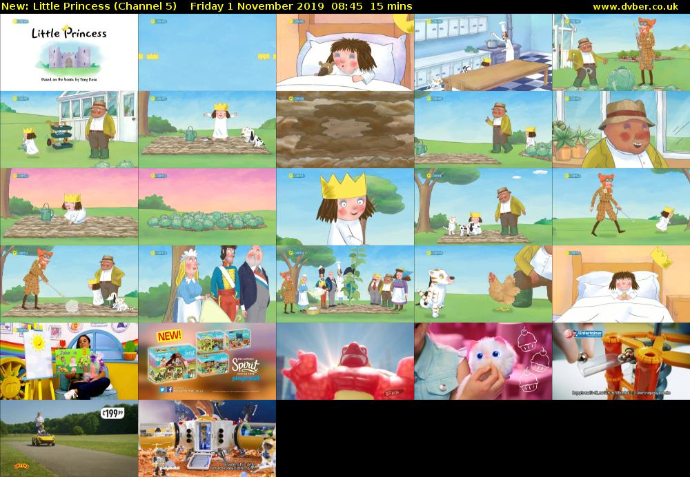 Little Princess (Channel 5) Friday 1 November 2019 08:45 - 09:00