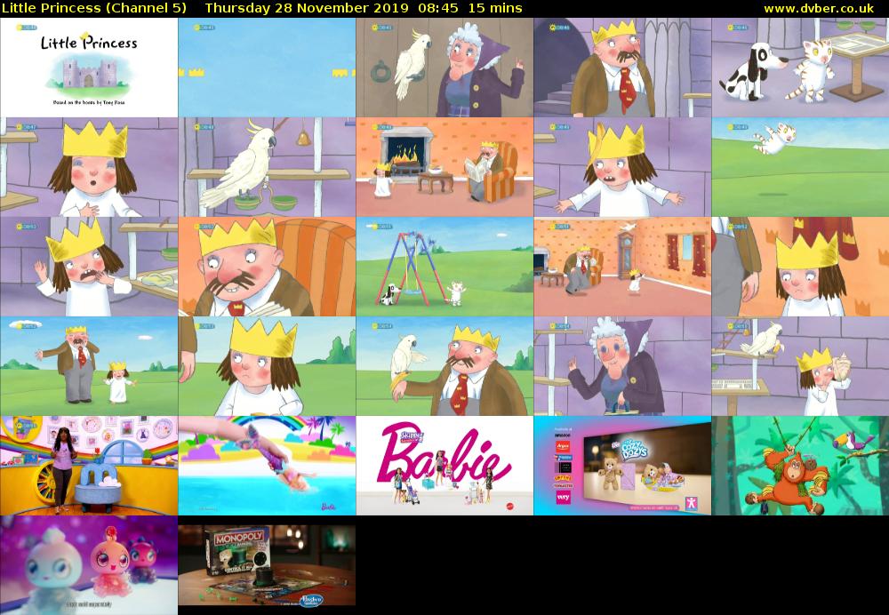 Little Princess (Channel 5) Thursday 28 November 2019 08:45 - 09:00