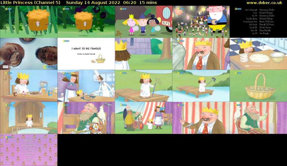 Little Princess (Channel 5) Sunday 14 August 2022 06:20 - 06:35