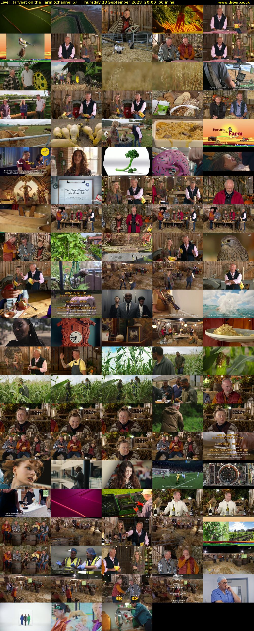 Live: Harvest on the Farm (Channel 5) Thursday 28 September 2023 20:00 - 21:00