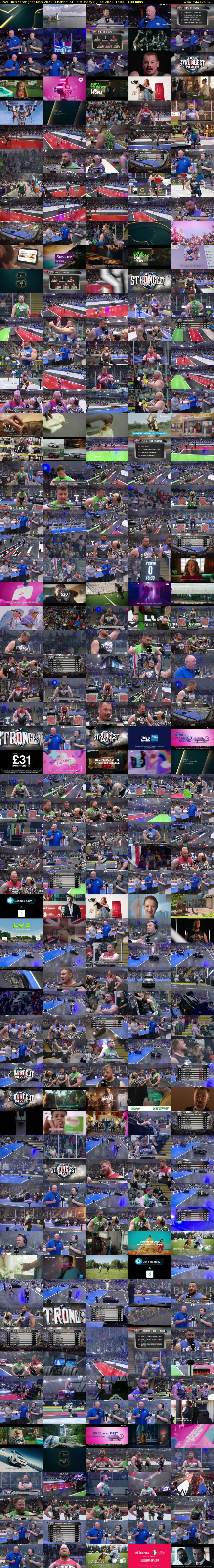 Live: UK's Strongest Man 2024 (Channel 5) Saturday 8 June 2024 14:00 - 17:00