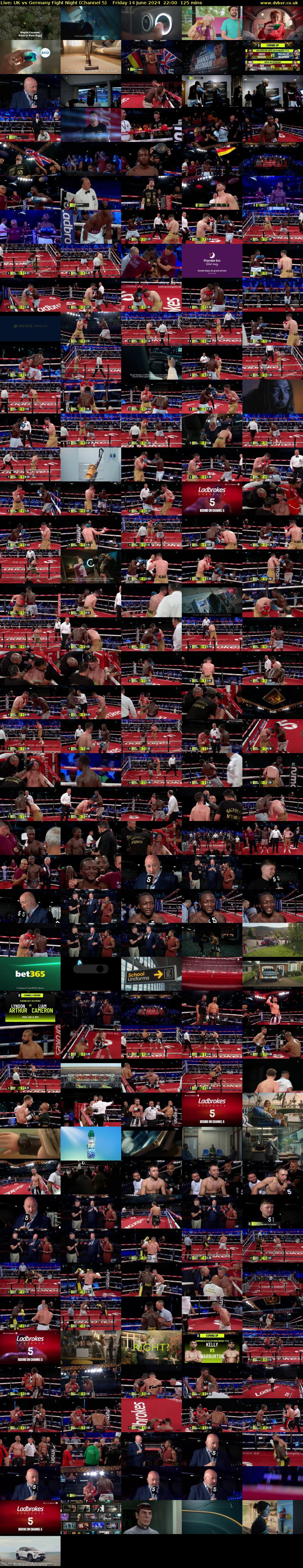 Live: UK vs Germany Fight Night (Channel 5) Friday 14 June 2024 22:00 - 00:05