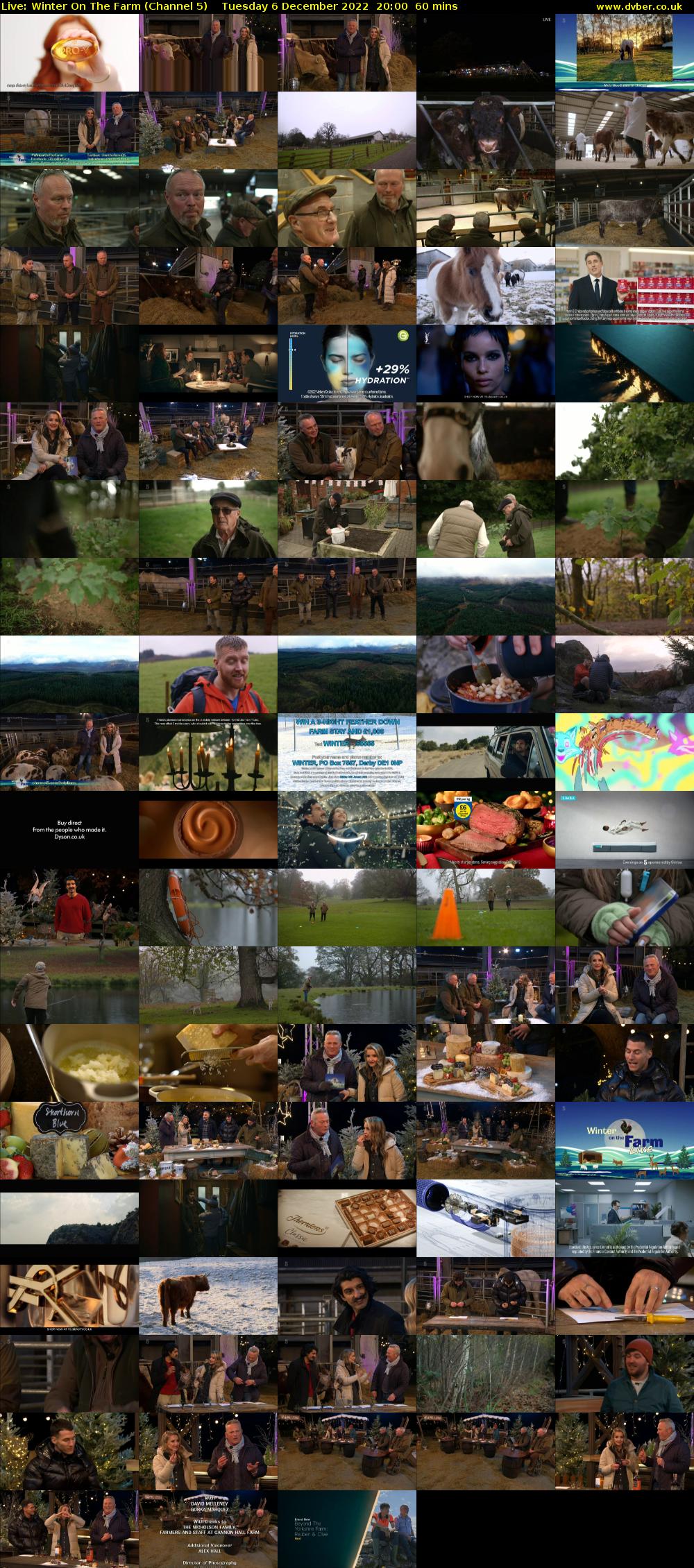 Live: Winter on the Farm (Channel 5) Tuesday 6 December 2022 20:00 - 21:00