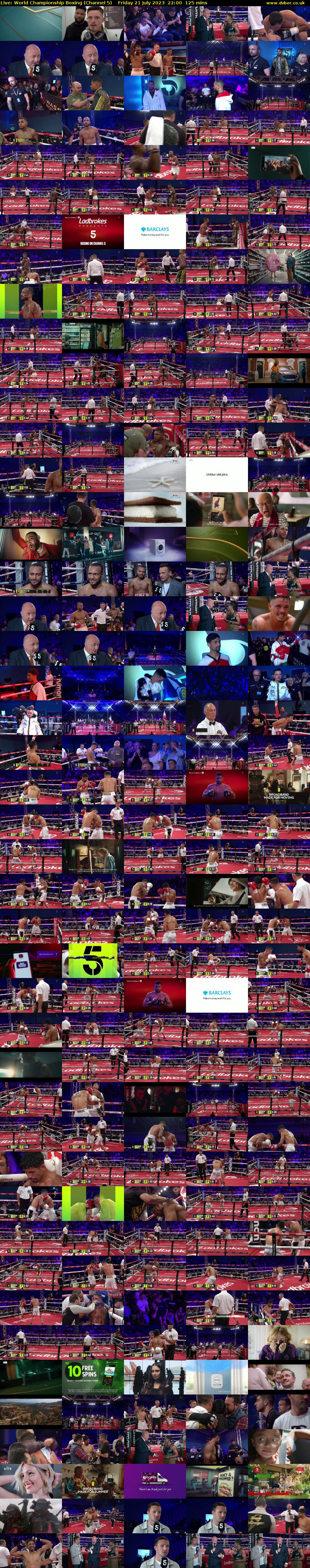 Live: World Championship Boxing (Channel 5) Friday 21 July 2023 22:00 - 00:05