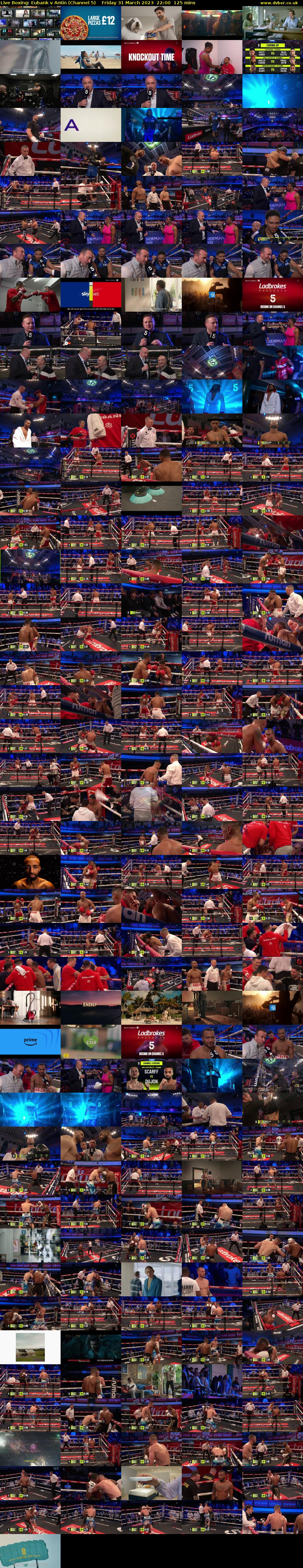 Live Boxing: Eubank v Antin (Channel 5) Friday 31 March 2023 22:00 - 00:05