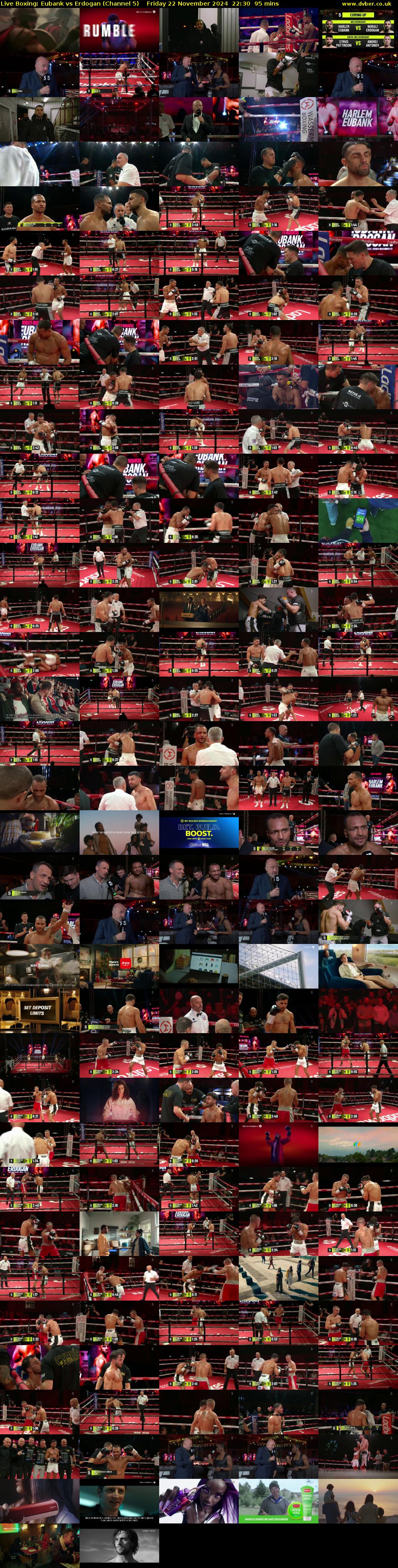 Live Boxing: Eubank vs Erdogan (Channel 5) Friday 22 November 2024 22:30 - 00:05